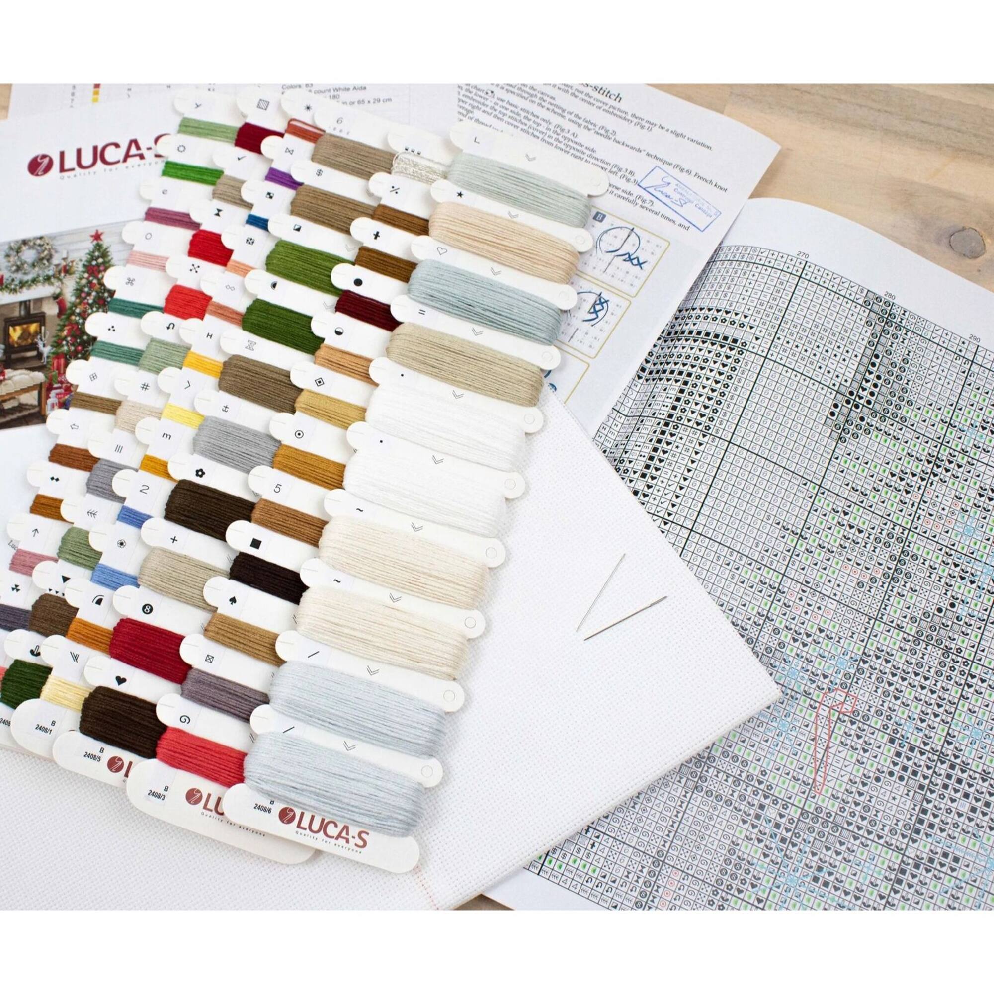 Luca-s Santa interior Counted Cross-Stitch Kit